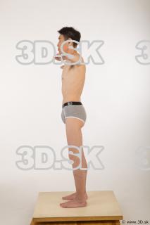 Whole body modeling t pose of Sidney in underwear 0003